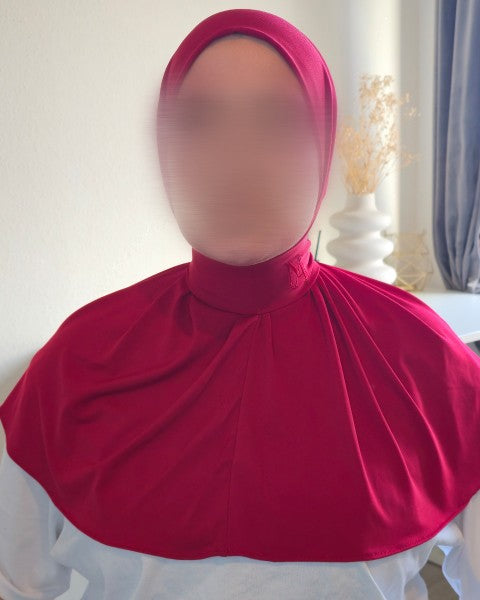 Instant Hijab – Soft Drape |Berry