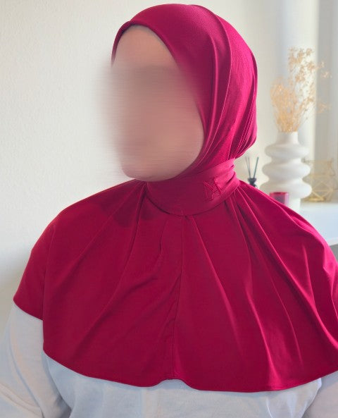 Instant Hijab – Soft Drape |Berry
