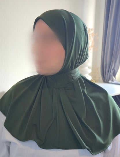 Instant Hijab – Soft Drape |Olive