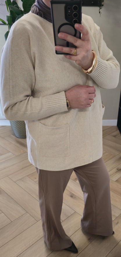 Soft Knit Top with Back Buttons – Timeless Essential