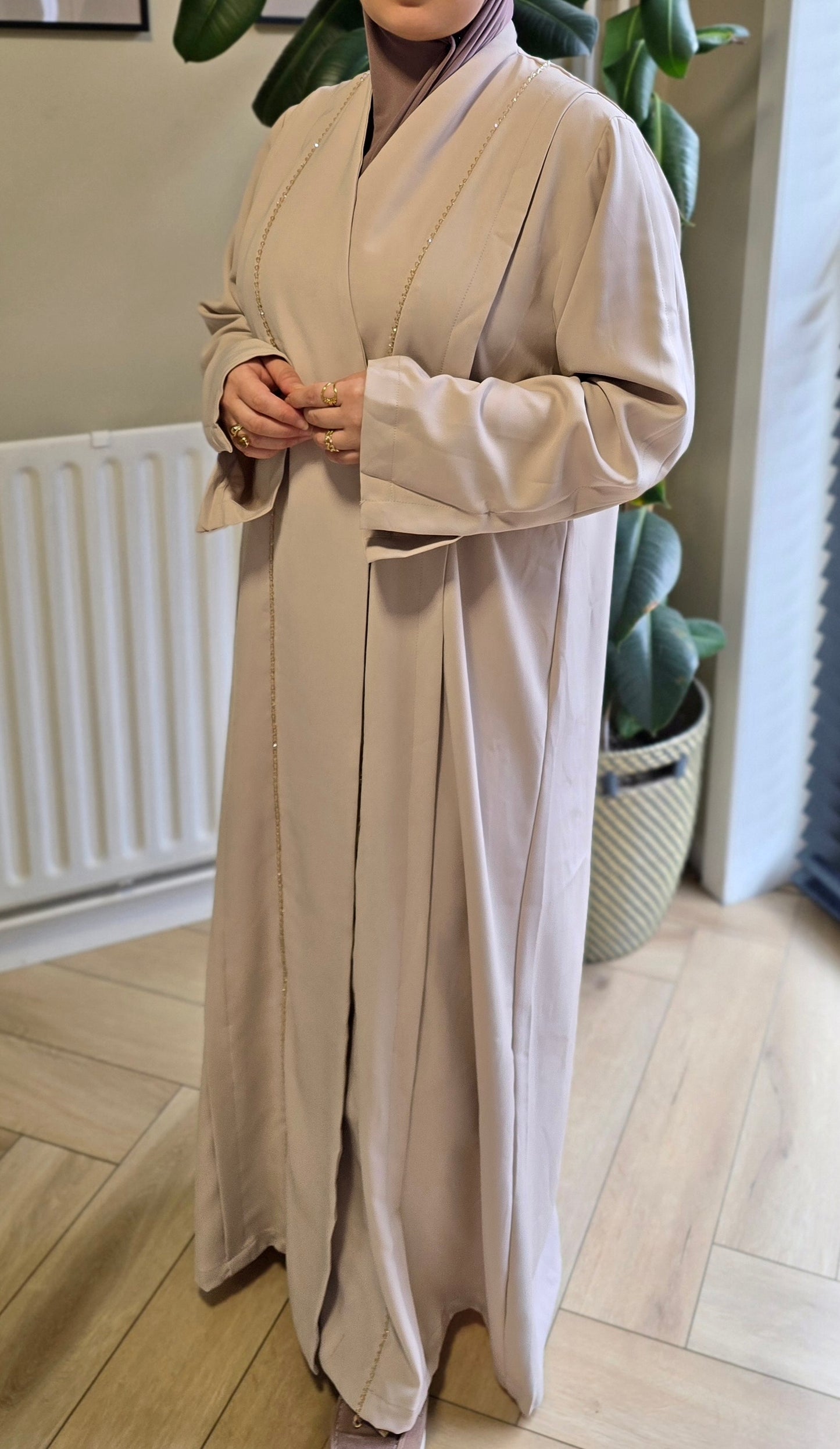 Elegant Beaded Abaya