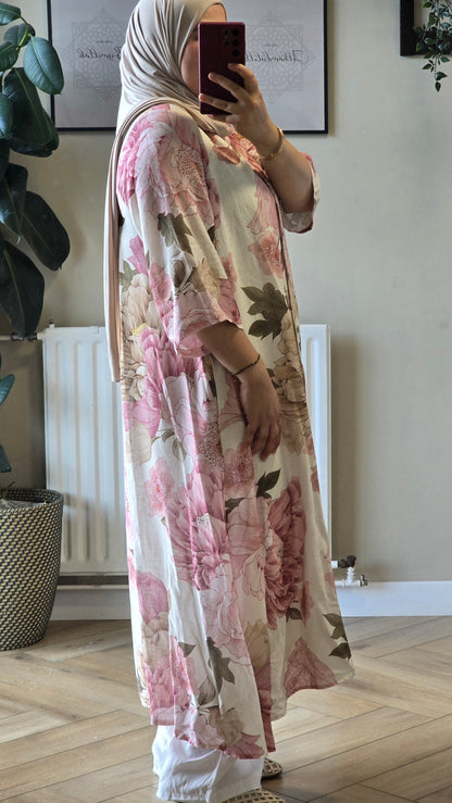Rosalie Bloom Linen Dress 🌸
