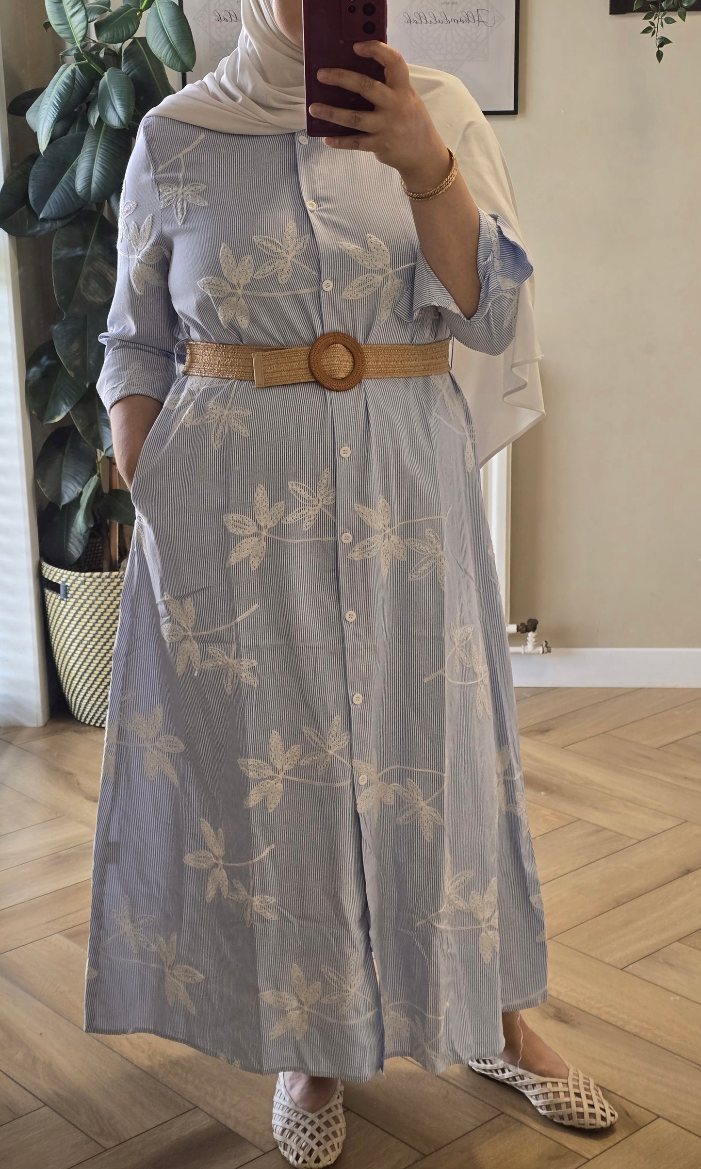 Elara Embroidered Dress