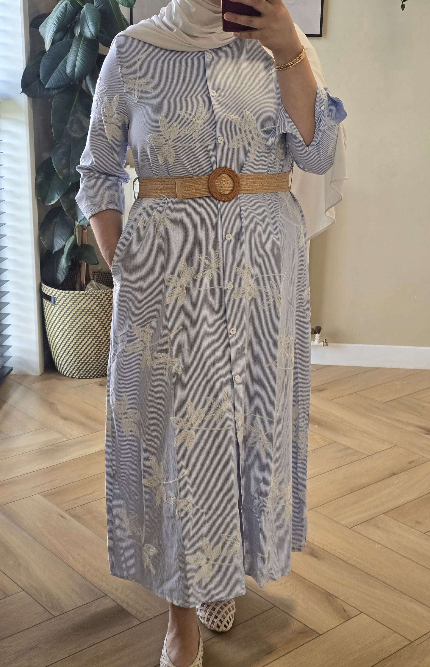 Elara Embroidered Dress